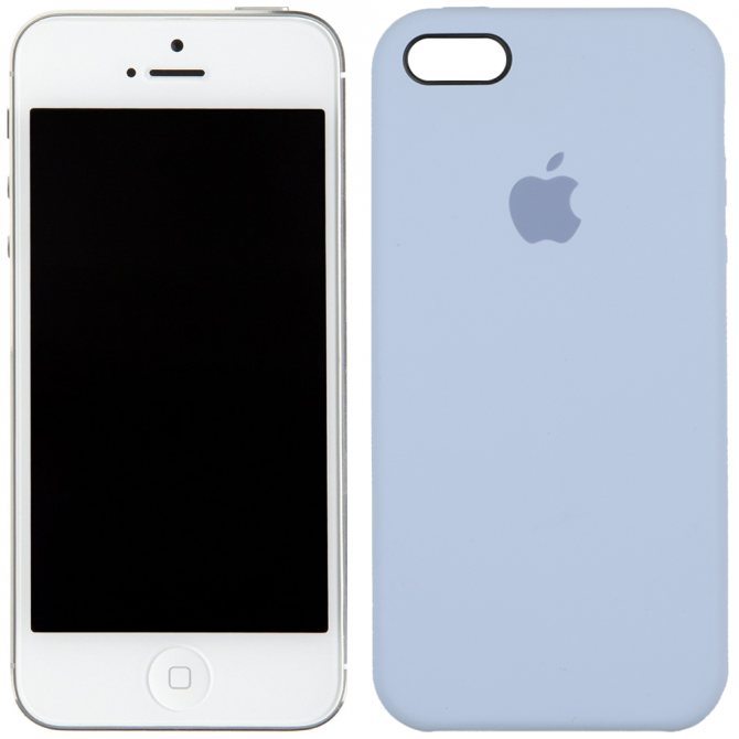 Чехол силиконовый для iPhone 5/5s/SE Морской синий