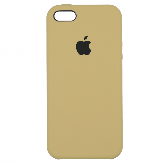Чехол силиконовый для iPhone 5/5s/SE Светло коричневый-1