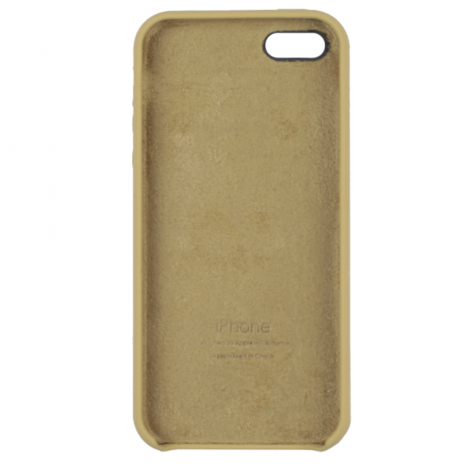 Чехол силиконовый для iPhone 5/5s/SE Светло коричневый-2