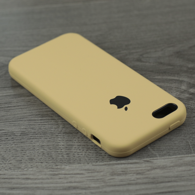 Чехол силиконовый для iPhone 5/5s/SE Светло коричневый-4