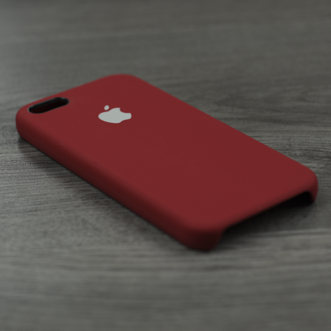 Чехол силиконовый для iPhone 5/5s/SE Клюква-3