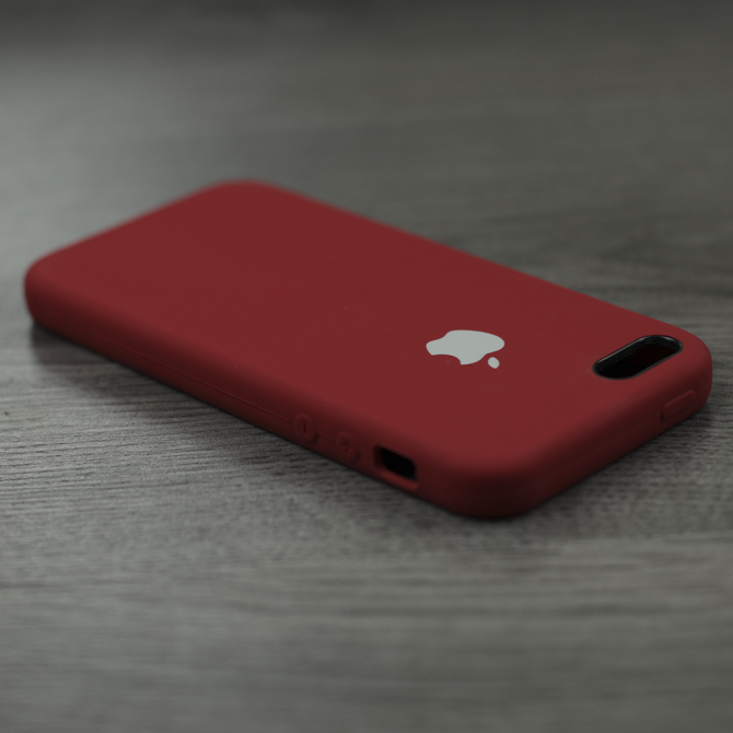 Чехол силиконовый для iPhone 5/5s/SE Клюква-4