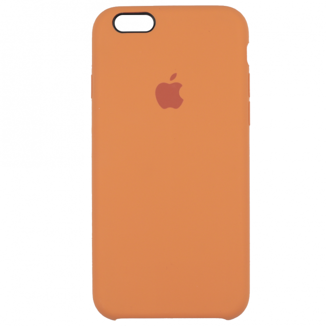 Чохол силіконовий для iPhone 6/6s Світло Помаранчевий-1