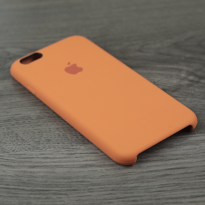 Чохол силіконовий для iPhone 6/6s Світло Помаранчевий-3