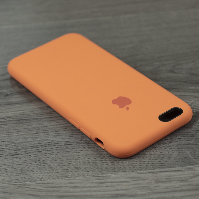 Чохол силіконовий для iPhone 6/6s Світло Помаранчевий-4