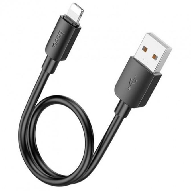 Кабель USB Hoco X96 Hyper 27W Lightning Black 0.25m
