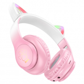 Наушники Bluetooth Headset Hoco W42 cat ear Cherry