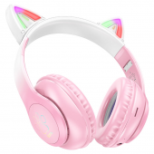 Наушники Bluetooth Headset Hoco W42 cat ear Cherry