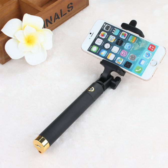 Монопод LOCUST Золотий + Bluetooth кнопка-4