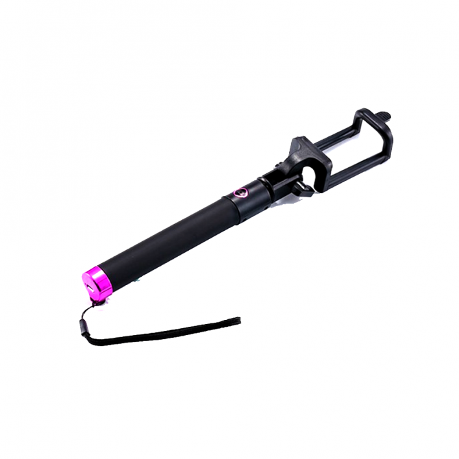 Монопод LOCUST Рожевий + Bluetooth кнопка