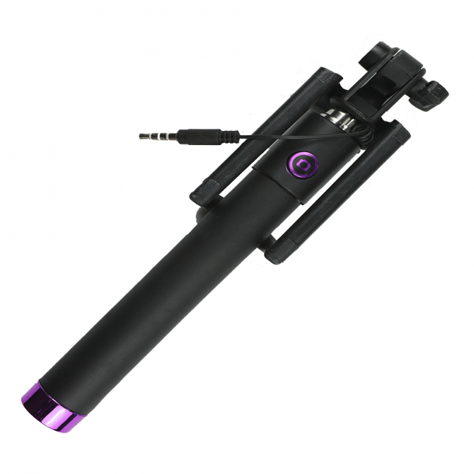 Монопод LOCUST Рожевий + Bluetooth кнопка-1