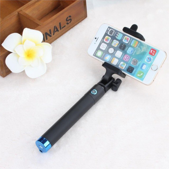 Монопод LOCUST Синій + Bluetooth кнопка-3