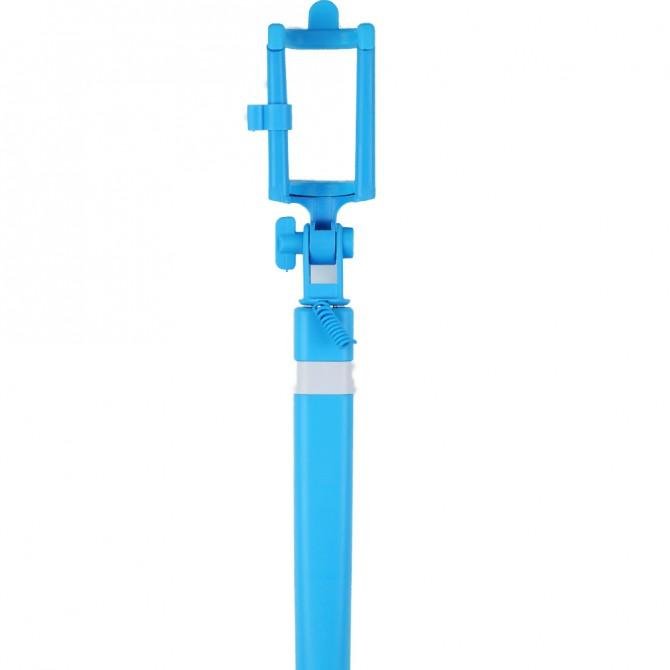 Монопод selfie CL-09 Синій + кнопка через 3,5"-1