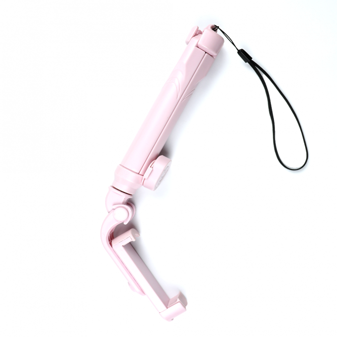 Монопод selfie 4gen Рожевий + Bluetooth кнопка-2