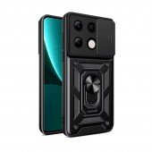 Чохол HONOR Hard Defence Series Xiaomi Redmi Note 13 4G Black (with Camshield and magnet) Чохол HONOR Hard Defence Series Xiaomi Redmi Note 13 4G Black (with Camshield and magnet)