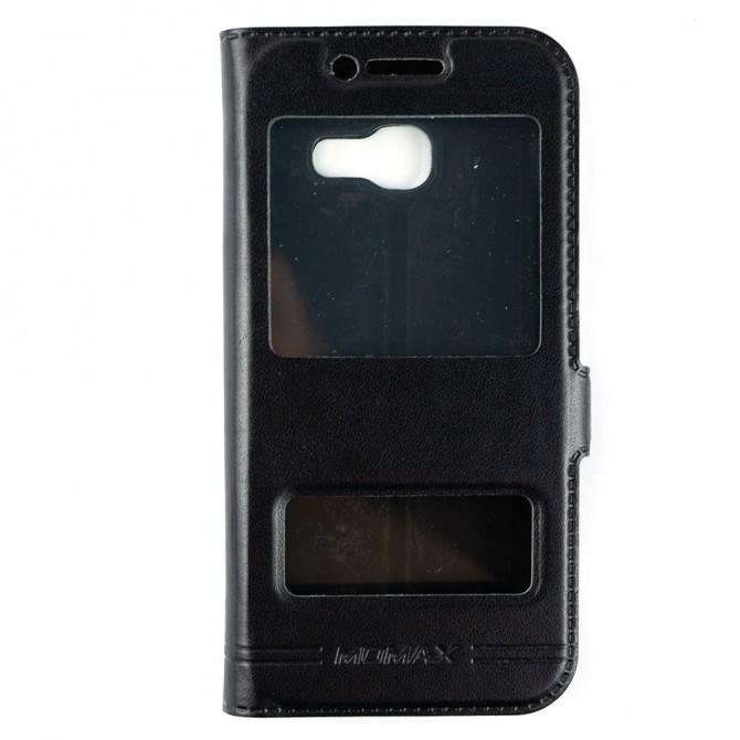 Чохол-книжка Momax для Samsung A320/A3 2017 Чорний-1