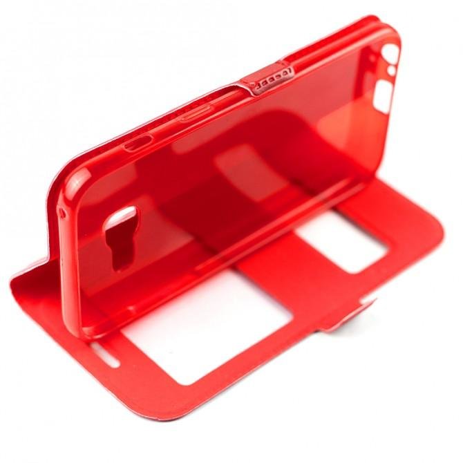 Чехол-книжка Momax для Samsung A320/A3 2017 Красный-4