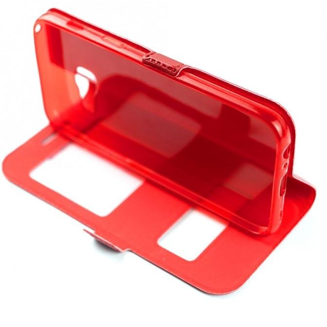 Чехол-книжка Momax для Samsung A320/A3 2017 Красный-5