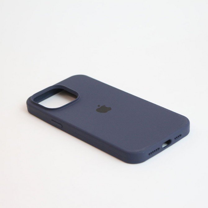 Оригінальний силіконовий чохол для iPhone 15 Pro Max Dark Blue FULL-3