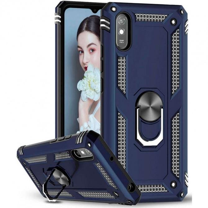 Чехол HONOR Hard Defence Series Xiaomi Redmi 9A Blue (with Camshield and magnet)