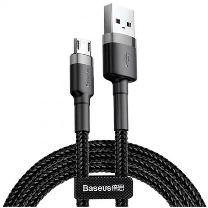 USB Cable Baseus Cafule MicroUSB (CAMKLF-GG1) Black/Grey 1m