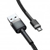 USB Cable Baseus Cafule MicroUSB (CAMKLF-GG1) Black/Grey 1m USB Cable Baseus Cafule MicroUSB (CAMKLF-GG1) Black/Grey 1m