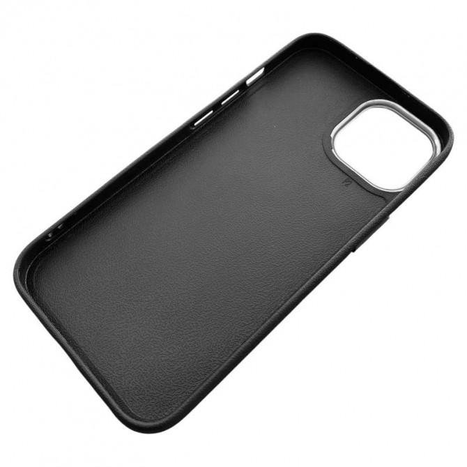 Чохол TPU Leather Toys для Apple iPhone 14 Pro (6.1") (Coffee / Black)-5