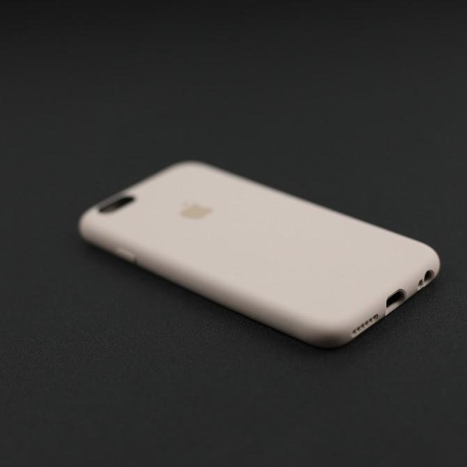 Чохол силіконовий для iPhone 6/6s Plus Бежевий FULL-4