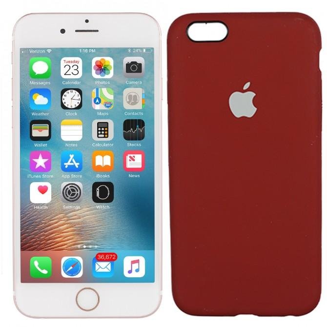 Чехол силиконовый для iPhone 6/6s Клюква FULL