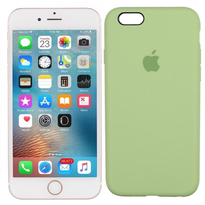 Чохол силіконовий для iPhone 6/6s Зелений FULL