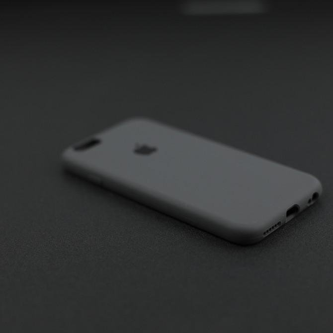 Чохол силіконовий для iPhone 6/6s Темно Сірий FULL-3