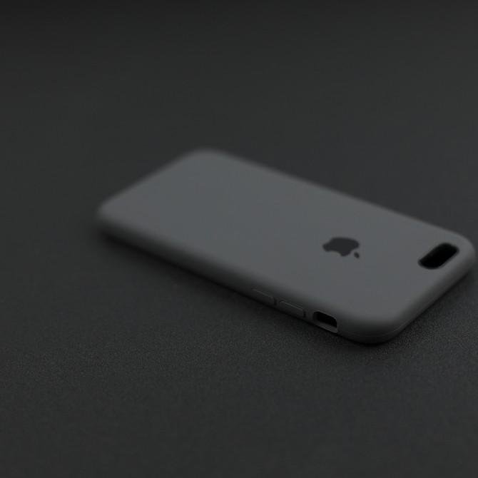 Чохол силіконовий для iPhone 6/6s Темно Сірий FULL-4