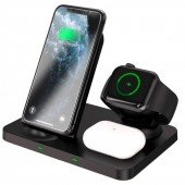 Бездротовий ЗП XO WX018 3in1 Black Бездротовий ЗП XO WX018 3in1 Black