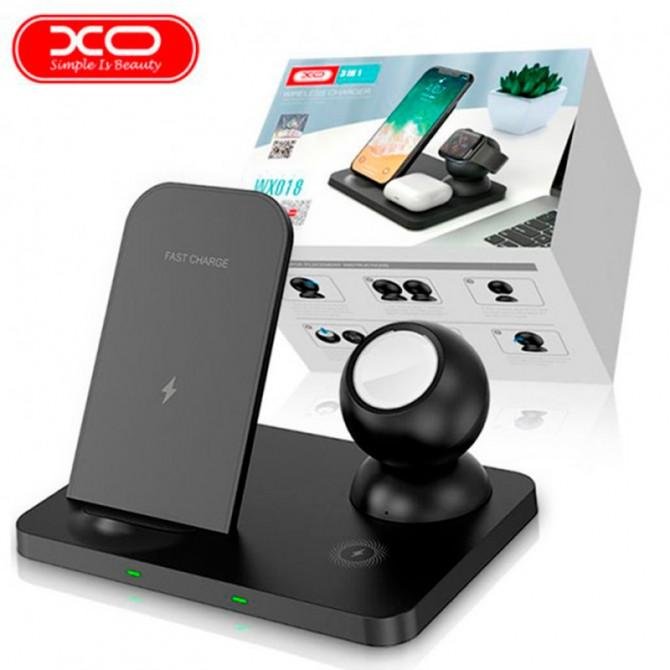 Бездротовий ЗП XO WX018 3in1 Black-1