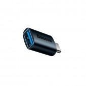 Адаптер Baseus Ingenuity Series Mini OTG Type-C to USB-A 3.1 Blue