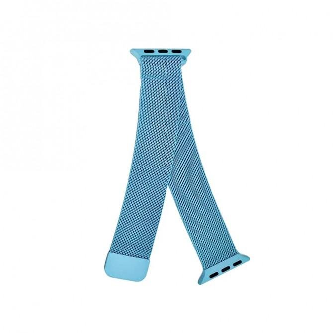 Ремешок для Apple Watch 42/44mm Steel Milanese Loop Голубой-1