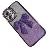 Накладка Glossy Bow для iPhone 17 Purple