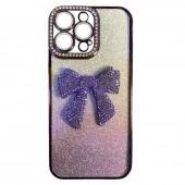 Накладка Glossy Bow для iPhone 16 Pro Max Purple