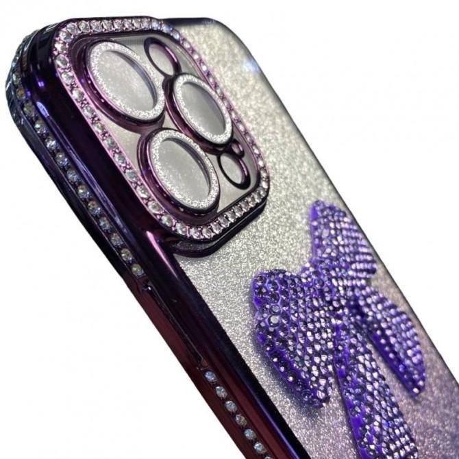 Накладка Glossy Bow для iPhone 16 Pro Max Purple-3