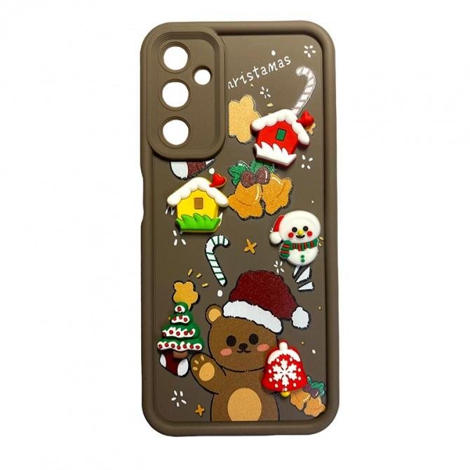 Чехол TPU Christmas Toys для Samsung Galaxy A05s (Brown)