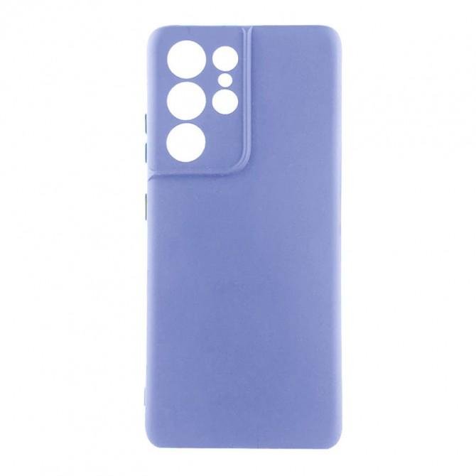 Чохол Original Soft Case Samsung S908 Galaxy S22 Ultra Бузковий FULL