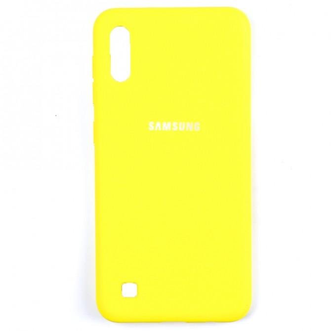 Чехол Soft Case Samsung M105 Galaxy M10 Ярко жёлтый FULL-1