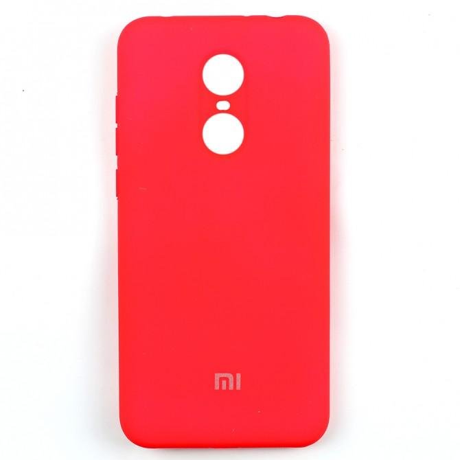 Чехол Soft Case для Xiaomi Redmi 5 Plus Ярко малиновый FULL-1