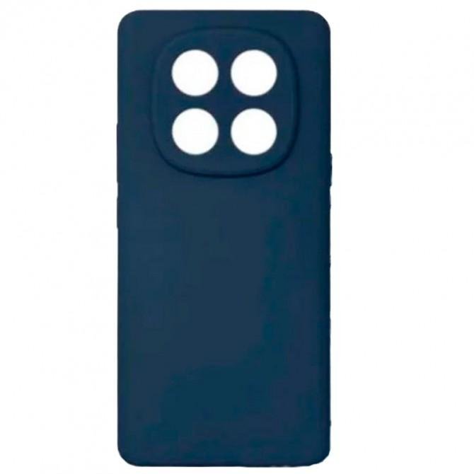 Силіконовий чохол Soft для Xiaomi Redmi Note 14 4G Темно Синій FULL-1