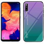 Чехол TPU Gradient HELLO Glass для Samsung A307/A505 Galaxy A30s/A50 Голубой