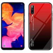 Чохол TPU Gradient HELLO Glass для Samsung A705 Galaxy A70 Червоний Чохол TPU Gradient HELLO Glass для Samsung A705 Galaxy A70 Червоний