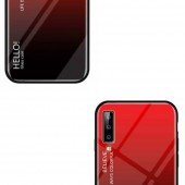 Чохол TPU Gradient HELLO Glass для Samsung A705 Galaxy A70 Червоний Чохол TPU Gradient HELLO Glass для Samsung A705 Galaxy A70 Червоний