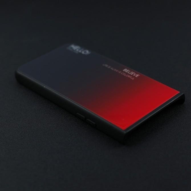 Чехол TPU Gradient HELLO Glass для Samsung A805 Galaxy A80 Красный-3