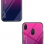 Чехол TPU Gradient HELLO Glass для Samsung M205 Galaxy М20 Розовый Чехол TPU Gradient HELLO Glass для Samsung M205 Galaxy М20 Розовый