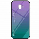 Чохол TPU Gradient HELLO Glass для Samsung J4 Блакитний Чохол TPU Gradient HELLO Glass для Samsung J4 Блакитний